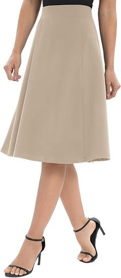 Beige A-Line Skirt image 5